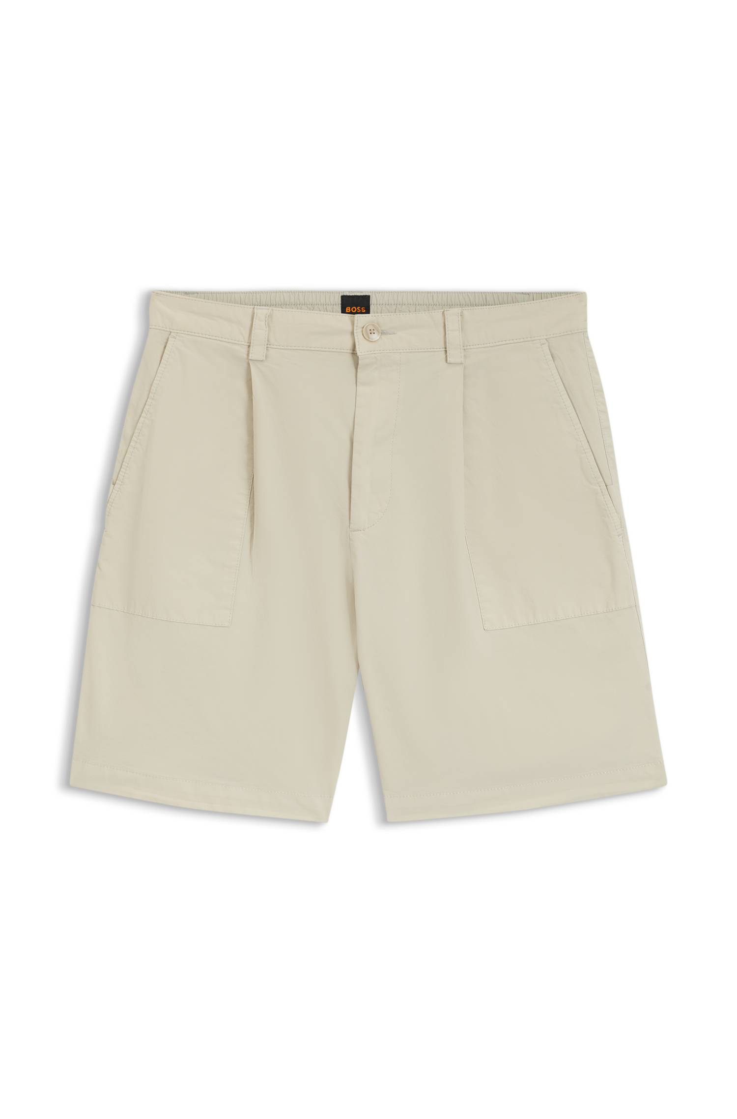 Boss Pleated shorts with comfort waistband herr – bild 4