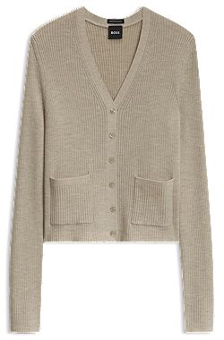 Virgin-wool cardigan