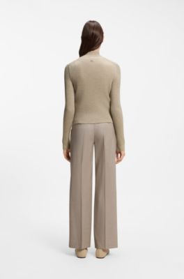 Virgin-wool cardigan, Light Beige