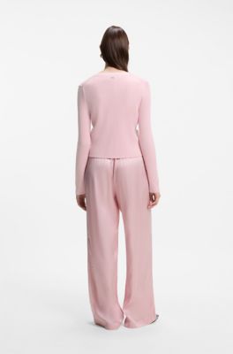 Virgin-wool cardigan, Light Pink