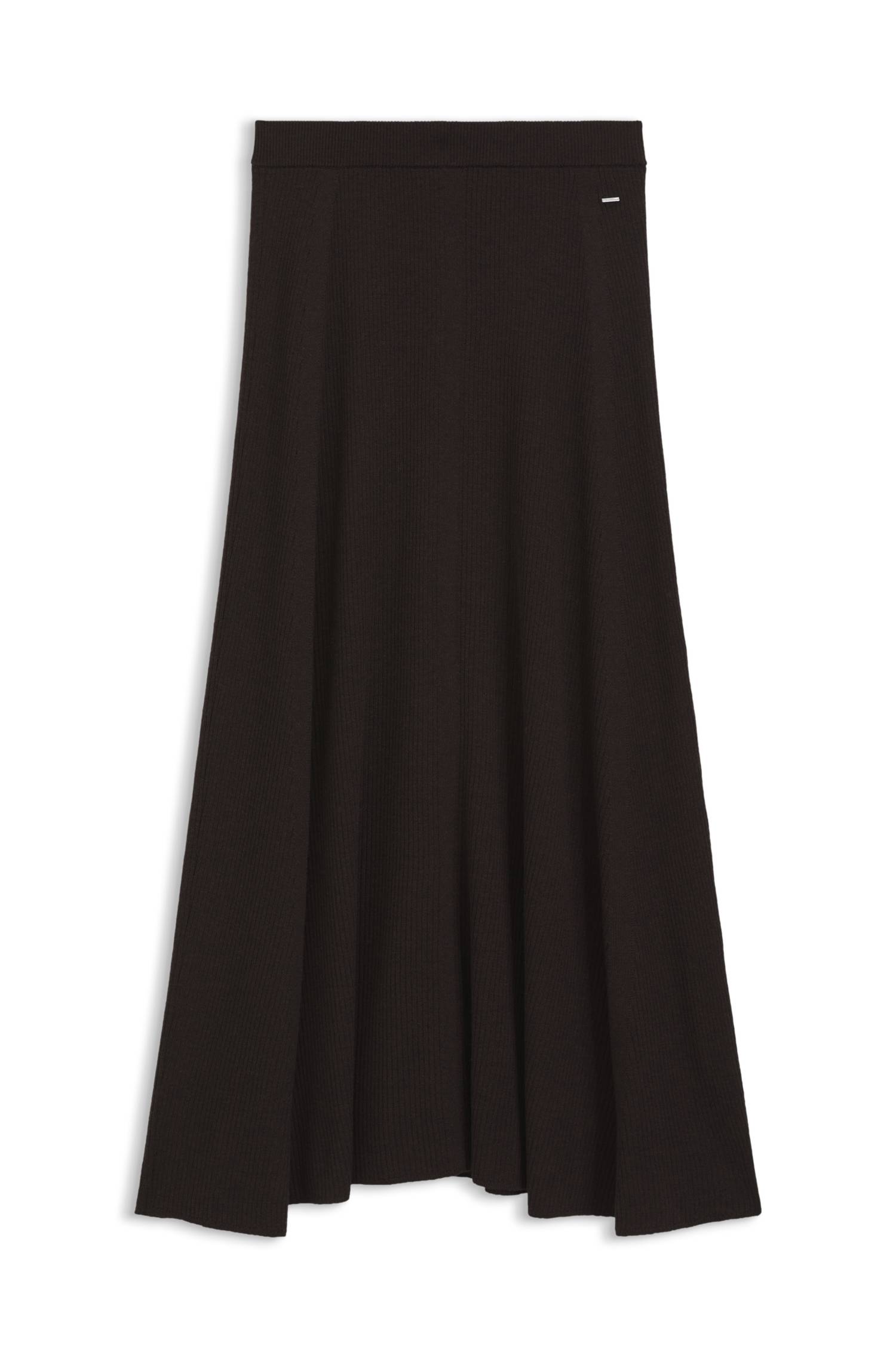 Boss Maxi skirt in ribbed virgin wool kjolar dam – bild 4