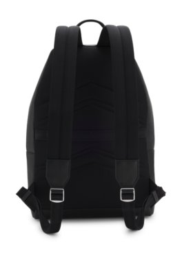 Boss Structured backpack with polished logo lettering herr – bild 3