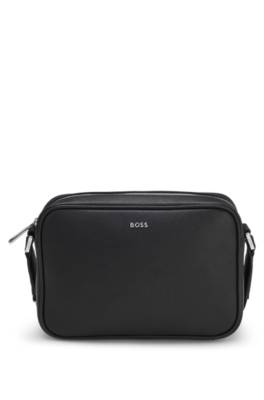 Crossbody bag with silver-tone logo lettering 1