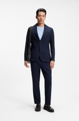 Crossbody bag with silver-tone logo lettering, Black