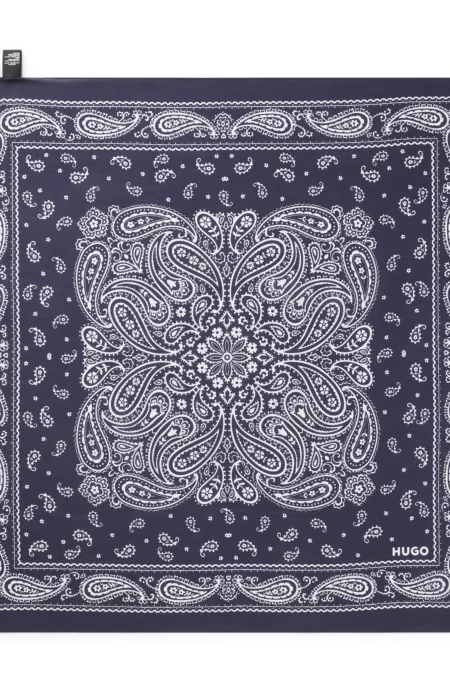 Bandana mit Paisley-Print aus Viskose-Mix mit Seide