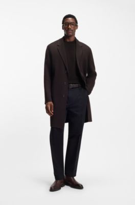 Camiseta de algod&oacute;n mercerizado con monograma Double&nbsp;B, Marr&oacute;n oscuro