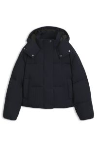 Boxy water-repellent jacket with corduroy texture, Dark Blue