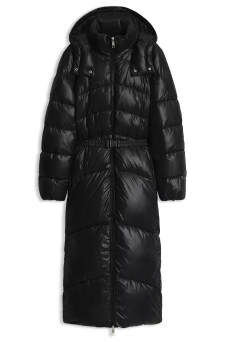 Parka longue avec ceinture détachable