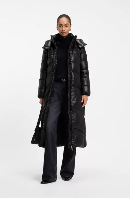 Parka longue avec ceinture détachable