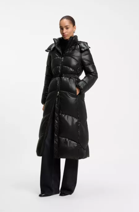 Parka longue avec ceinture détachable