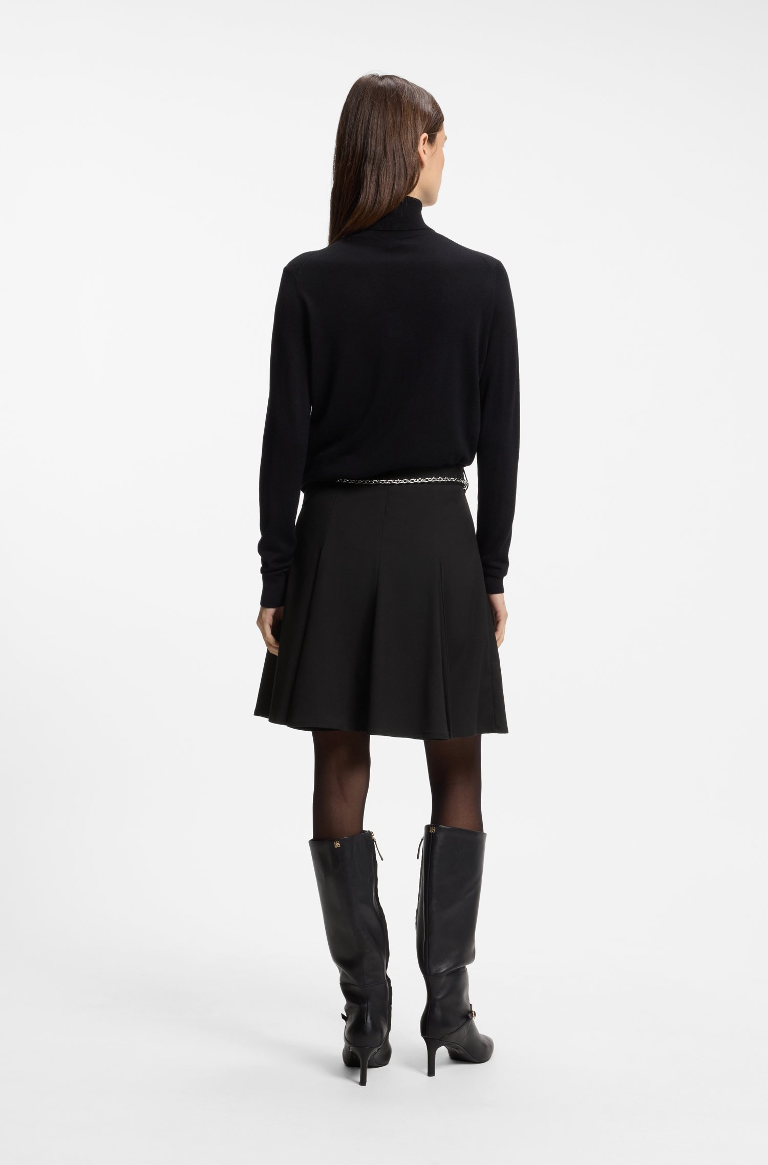Hugo Stretch A-line skirt with godet details kjolar dam – bild 2