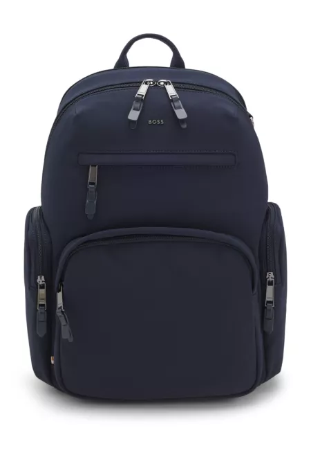 Water-repellent backpack with multiple pockets
