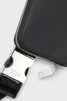 Belt bag with logo lettering, Black