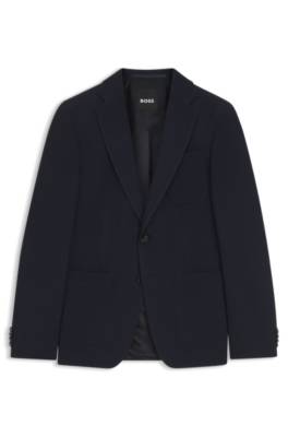 Slim-fit jacket in washable stretch wool 1