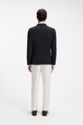Slim-fit jacket in washable stretch wool 2