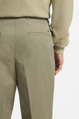 Boss Tapered-fit trousers in cotton casual byxor herr – bild 3