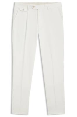Tapered-fit trousers in a cotton blend 1