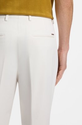 Boss Tapered-fit trousers in a cotton blend casual byxor herr – bild 3