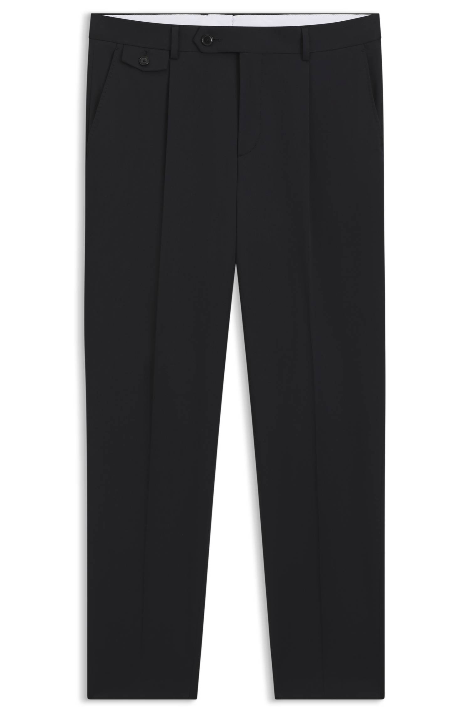 Boss Tapered-fit trousers in a cotton blend byxor herr – bild 4