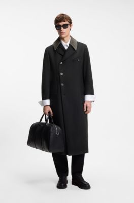 HUGO x entire studios wool-blend coat, Black