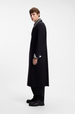 HUGO x entire studios wool-blend coat, Black