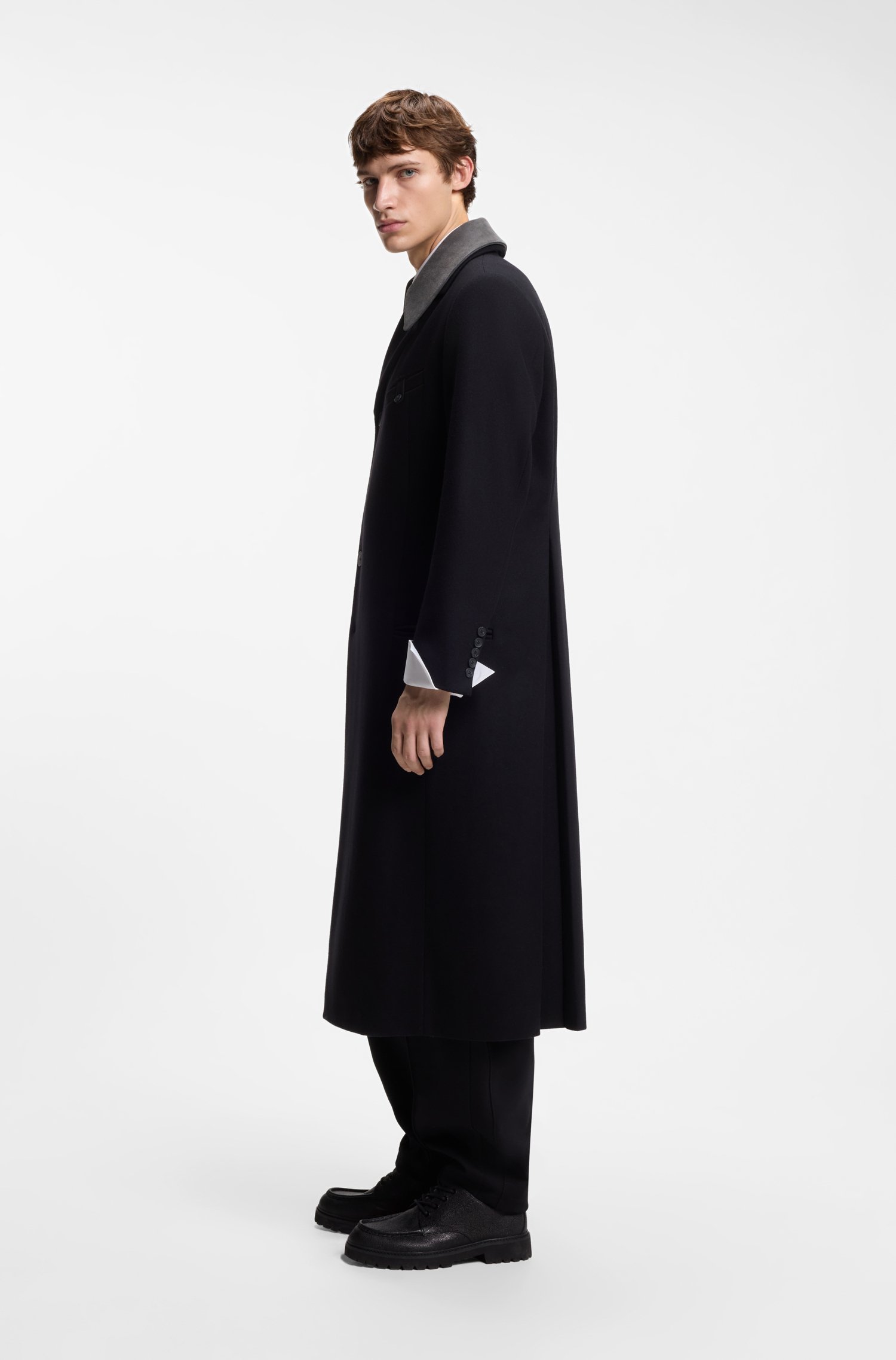 Hugo x entire studios wool-blend coat jackor herr