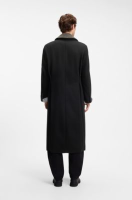 HUGO x entire studios wool-blend coat, Black