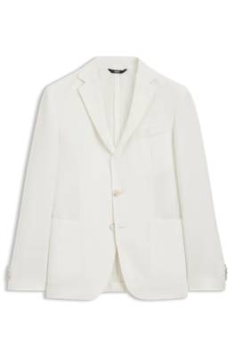 Slim-fit jacket in micro-pattern cloth 1