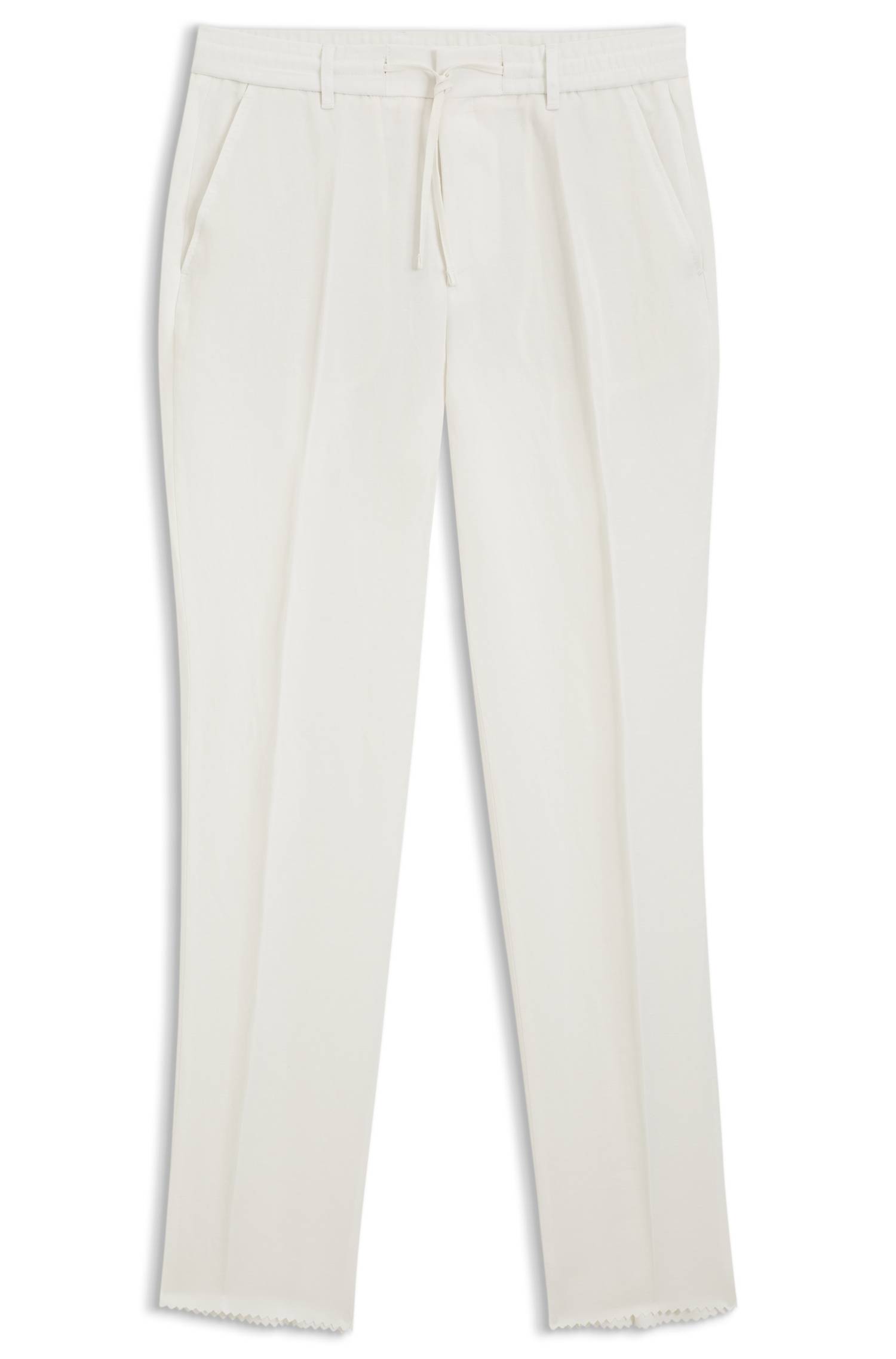 Boss Tapered-fit trousers with drawcord waist byxor herr – bild 4
