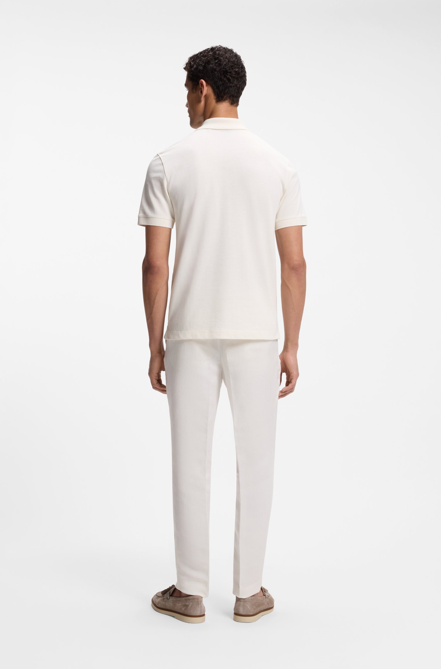 Boss Tapered-fit trousers with drawcord waist byxor herr – bild 2