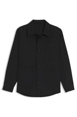 Relaxed-fit blazer van stretchkatoen