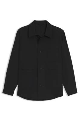 Relaxed-fit jacket in stretch cotton 4
