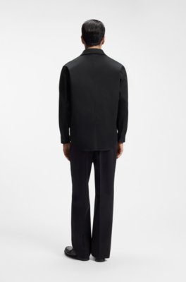 Relaxed-fit jacket in stretch cotton 2