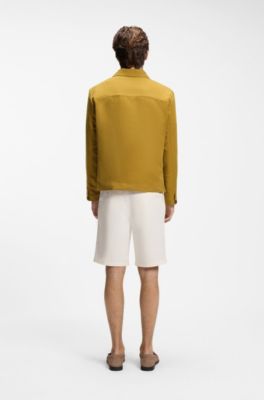 Giacca regular fit con micromotivo, Giallo