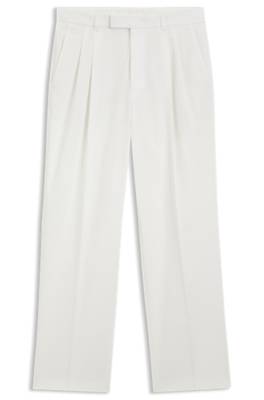 Boss Relaxed-fit trousers in stretch cotton casual byxor herr – bild 4