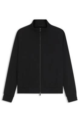 Slim-fit jacket in cotton-blend ponte jersey 4