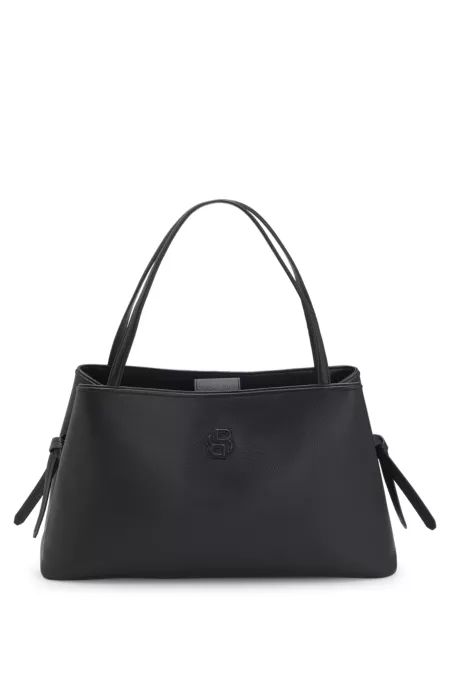 Tote Bag aus genarbtem Kunstleder mit Double-B-Monogramm
