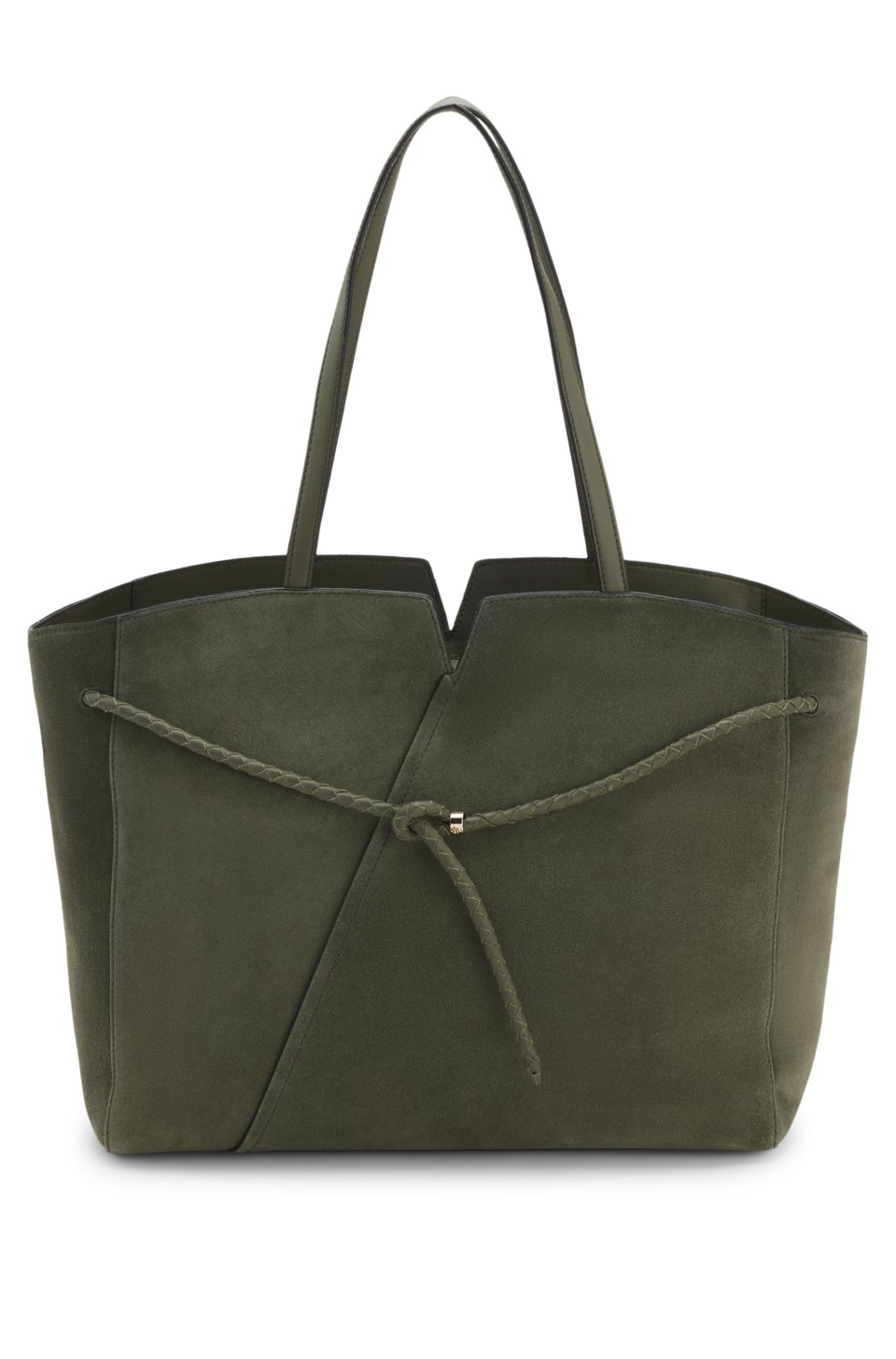 Revers suede tote bag