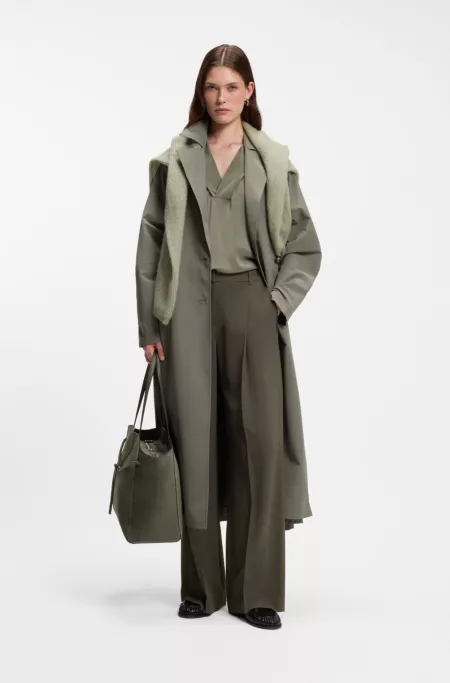 Sac fourre-tout BOSS Revers en daim avec bride tressée