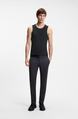 HUGO x entire studios ribbed vest top, Black