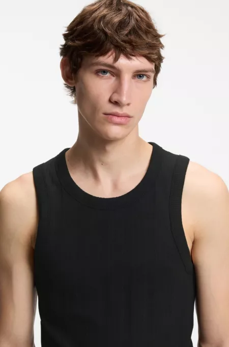 HUGO x entire studios geripptes Tanktop
