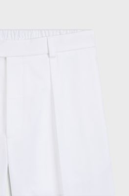 BOSS BY BECKHAM Shorts aus Baumwolle, Wei&szlig;