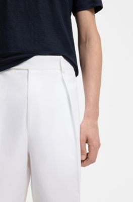 BOSS BY BECKHAM Shorts aus Baumwolle, Wei&szlig;