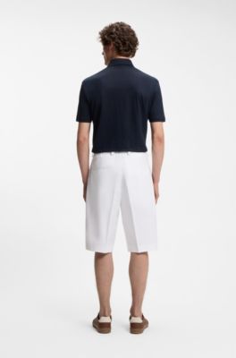 BOSS BY BECKHAM Shorts aus Baumwolle, Wei&szlig;