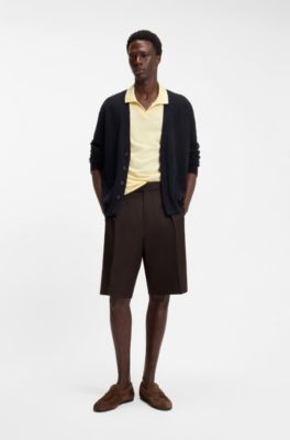 BOSS BY BECKHAM Shorts aus Baumwolle, Braun