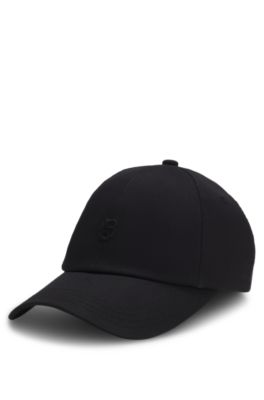 Cotton cap with Double B logo detail, Black