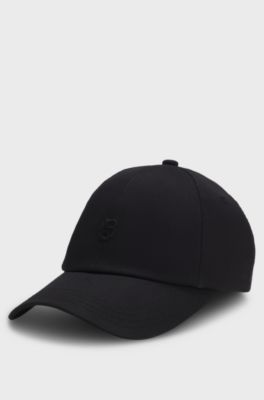 Cotton cap with Double B logo detail, Black