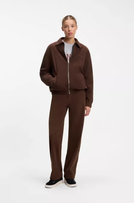 Veste Oversize en velours côtelé avec logo manuscrit
