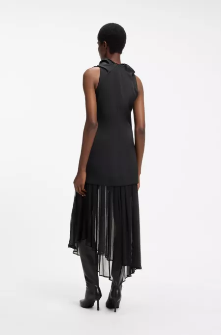 HUGO x entire studios satin and chiffon dress