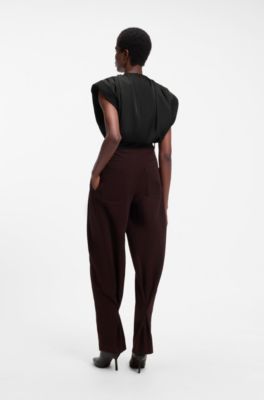 HUGO x entire studios satin top, Black